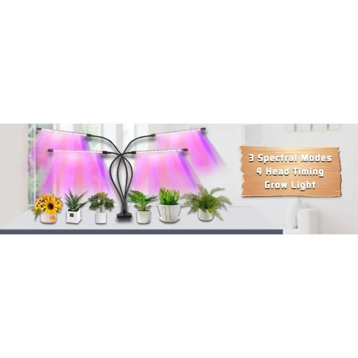 Επιτραπέζιο Grow Light με 80 LED και Ισχύ 80W 65εκ. - Image 2