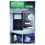 Φακός Έκτακτης Ανάγκης Power Bank Gd-Lite GD-Times GD-07A 30W με ηλιακή μπαταρία και 2 λαμπτήρες