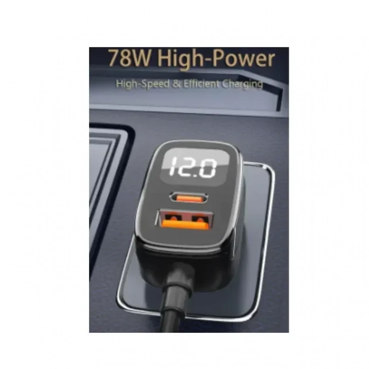 Awei C-853 Φορτιστής Αυτοκινήτου 1.5m Fast Charging 78W