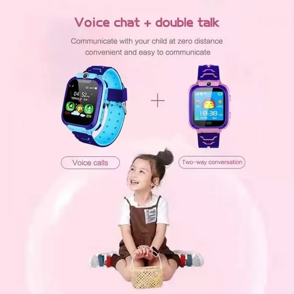 W01 Παιδικό έξυπνο ρολόι Smartwatch με Θερμόμετρο - Μπλε