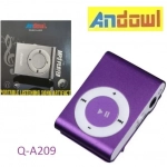 Επαναφορτιζόμενο MP3 player μωβ Q-A209 ANDOWL