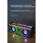 Ασύρματo Διπλό Ηχείο Bluetooth Mini V8 με LED φωτισμό Λευκό