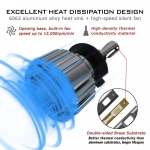 NovSight Λάμπες Αυτοκινήτου F03 H7 LED 6000K Ψυχρό Λευκό 12-24V 70W 2τμχ