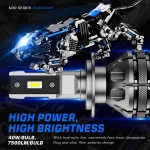 NovSight Λάμπες Αυτοκινήτου A500 N38 H7 LED 6500K Ψυχρό Λευκό 9-32V 80W 2τμχ - Image 3