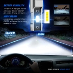NovSight Λάμπες Αυτοκινήτου A500 N38 H7 LED 6500K Ψυχρό Λευκό 9-32V 80W 2τμχ