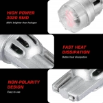 T10 LED 12V 3 SMD 3020 3W 65LM κόκκινο 2 τεμάχια A500 SL2 T10R NOVSIGHT