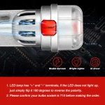 T10 LED 12V 3 SMD 3020 3W 65LM κόκκινο 2 τεμάχια A500 SL2 T10R NOVSIGHT