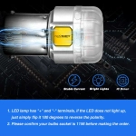 Μονοπολική λάμπα LED 1156 BA15S 12V 9 SMD 3020 9W 700LM 6500K ψυχρό λευκό 2 τεμάχια A500 SL2 1156W NOVSIGHT