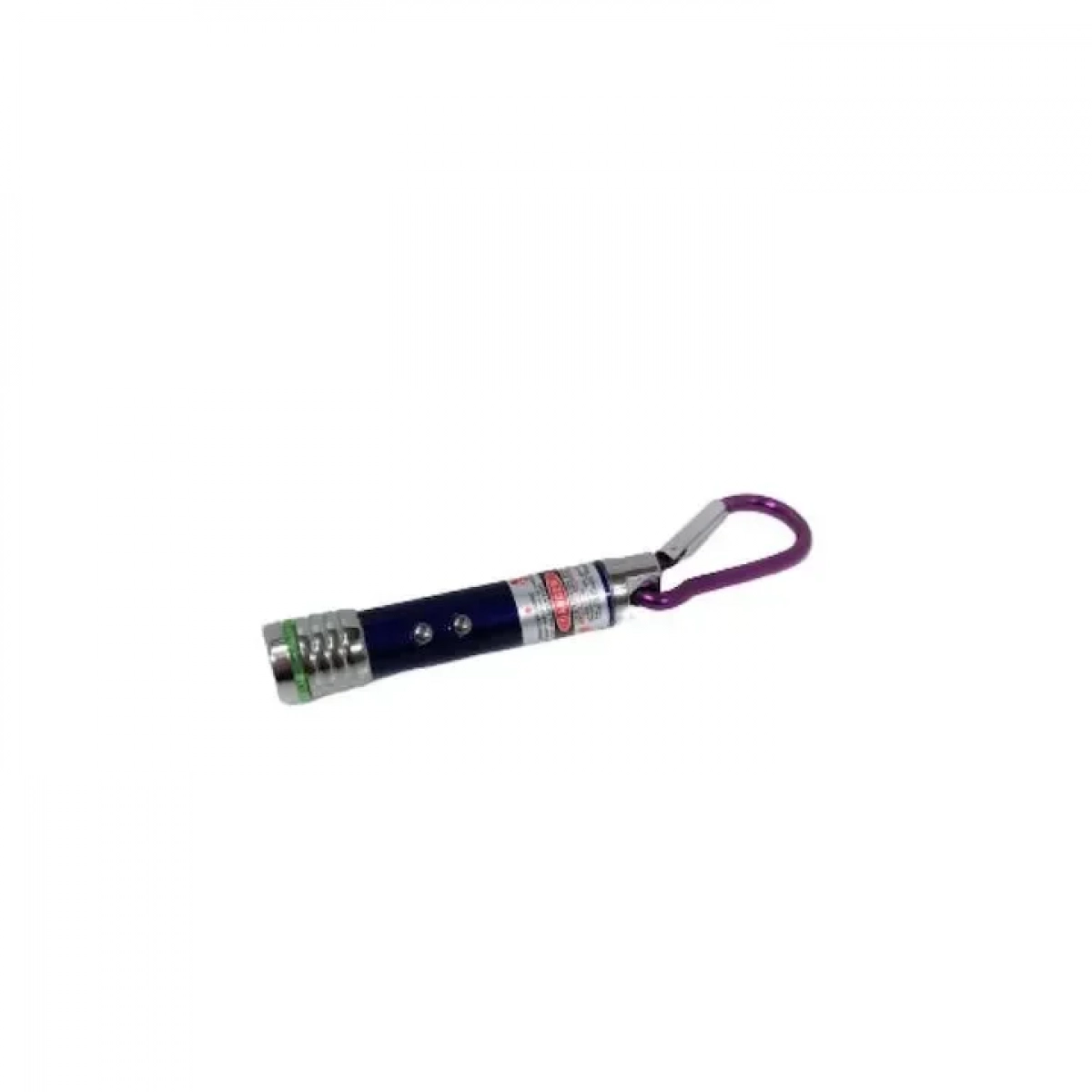 3-in-1 UV Light + Red Laser + LED White Flashlight Keychain Μαύρο