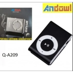 Επαναφορτιζόμενο MP3 player Μαύρο Q-A209 Andowl