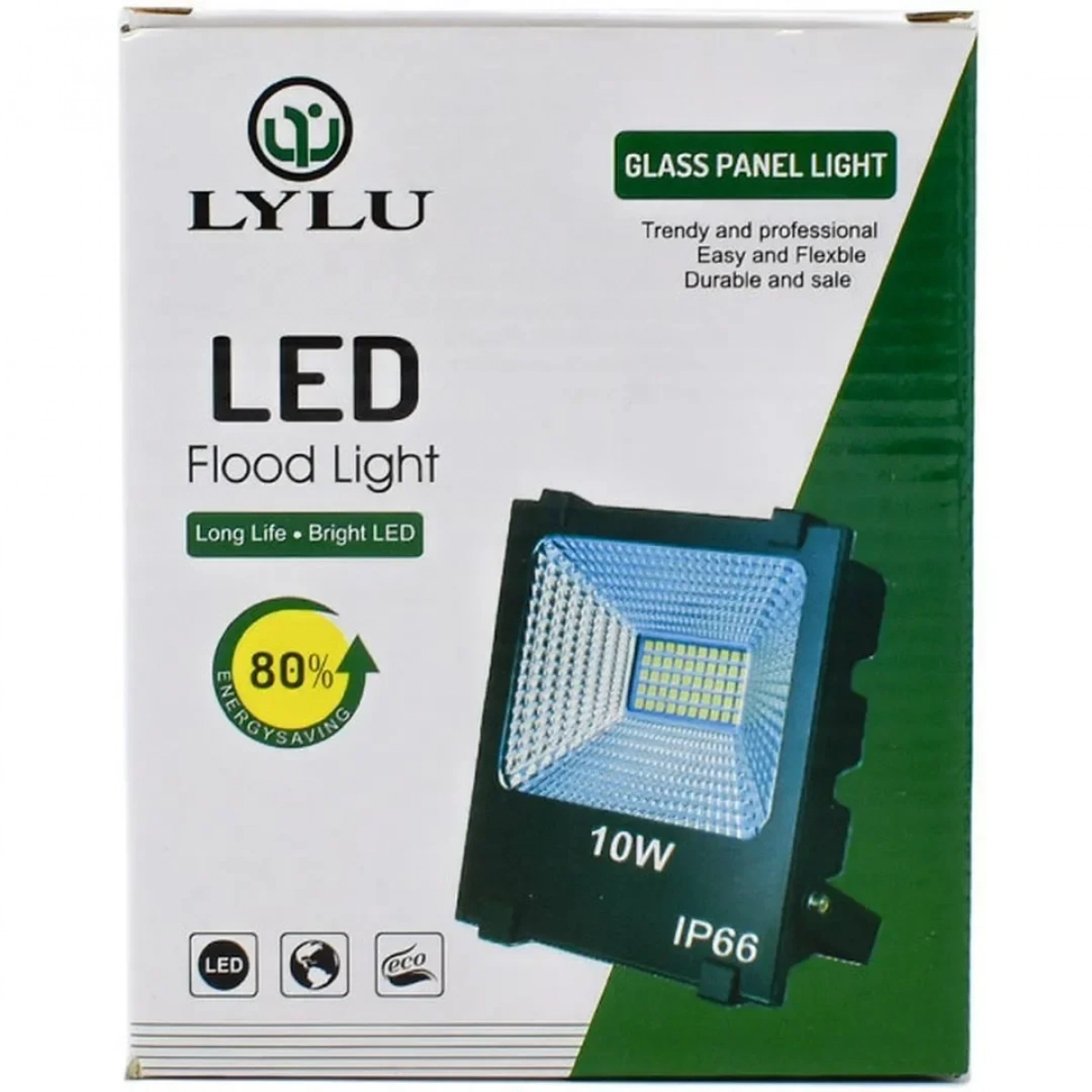 Προβολέας Flood Light LED SMD 10W AC85 – 265V IP66 Λευκού Φωτισμού LYLU LY-10W – Μαύρο