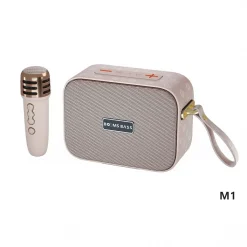 Μίνι ηχείο bluetooth Karaoke με μικρόφωνο Boombass M2101 Wireless Ροζ