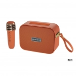 Μίνι ηχείο bluetooth Karaoke με μικρόφωνο Boombass M2101 Wireless Πορτοκαλί