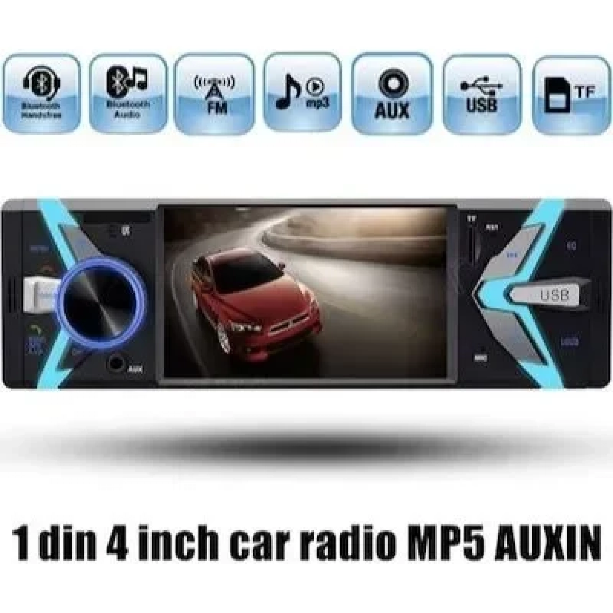 MP5 Player Ηχοσύστημα Αυτοκινήτου Universal 1DIN (Bluetooth/USB/AUX) με Οθόνη 4"