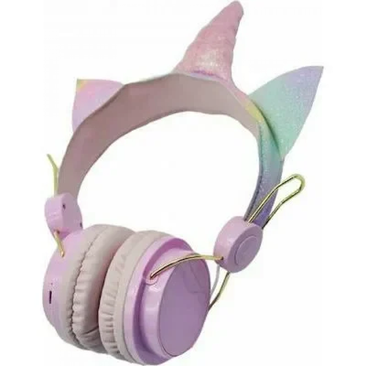 Unicorn AH-808 Ασύρματα Bluetooth On Ear Ακουστικά Ροζ