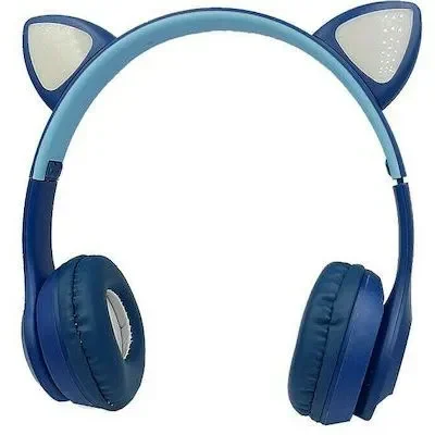 Andowl Q-EM51 Ασύρματα/Ενσύρματα On Ear Ακουστικά Μπλε