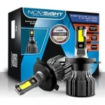 NovSight Λάμπες Αυτοκινήτου N39 H4 LED 6000K Ψυχρό Λευκό 12V 72W 2τμχ
