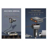 Awei C-853 Φορτιστής Αυτοκινήτου 1.5m Fast Charging 78W