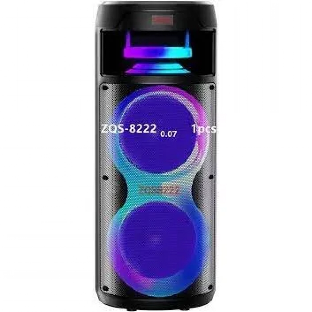 Ηχείο Bluetooth 8 ιντσών με Φωτισμό LED και Ασύρματο Μικρόφωνο Μαύρο