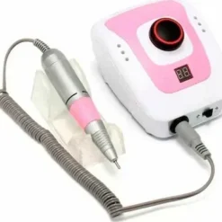 DM 206 Τροχός Νυχιών Ρεύματος 35000rpm με Πεντάλ σε Ροζ Χρώμα 65W