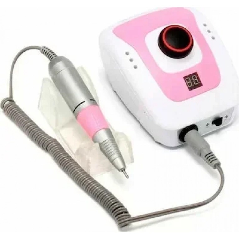 DM 206 Τροχός Νυχιών Ρεύματος 35000rpm με Πεντάλ σε Ροζ Χρώμα 65W