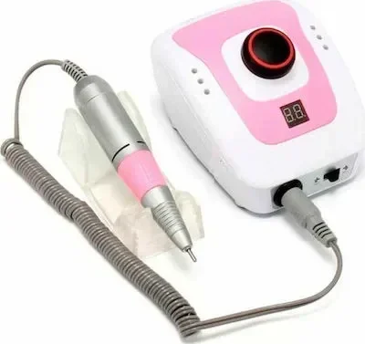DM 206 Τροχός Νυχιών Ρεύματος 35000rpm με Πεντάλ σε Ροζ Χρώμα 65W