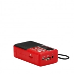 WSTER WS-2319 Φορητό Ραδιόφωνο Επαναφορτιζόμενο με Bluetooth και USB Κόκκινο