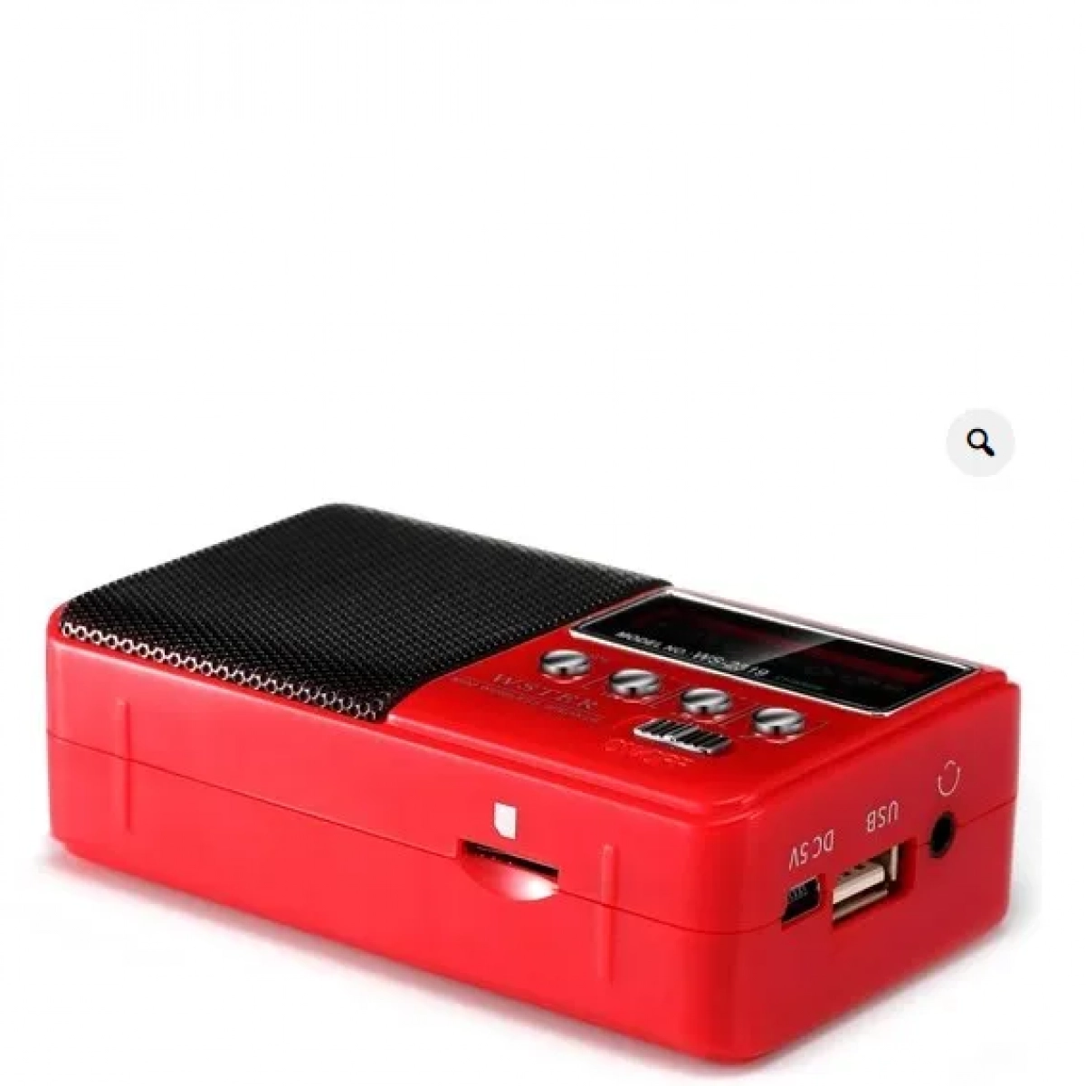 WSTER WS-2319 Φορητό Ραδιόφωνο Επαναφορτιζόμενο με Bluetooth και USB Κόκκινο