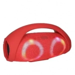 Ασύρματο ηχείο Bluetooth με φως LED και υπογούφερ C6 κόκκινο χρώμα
