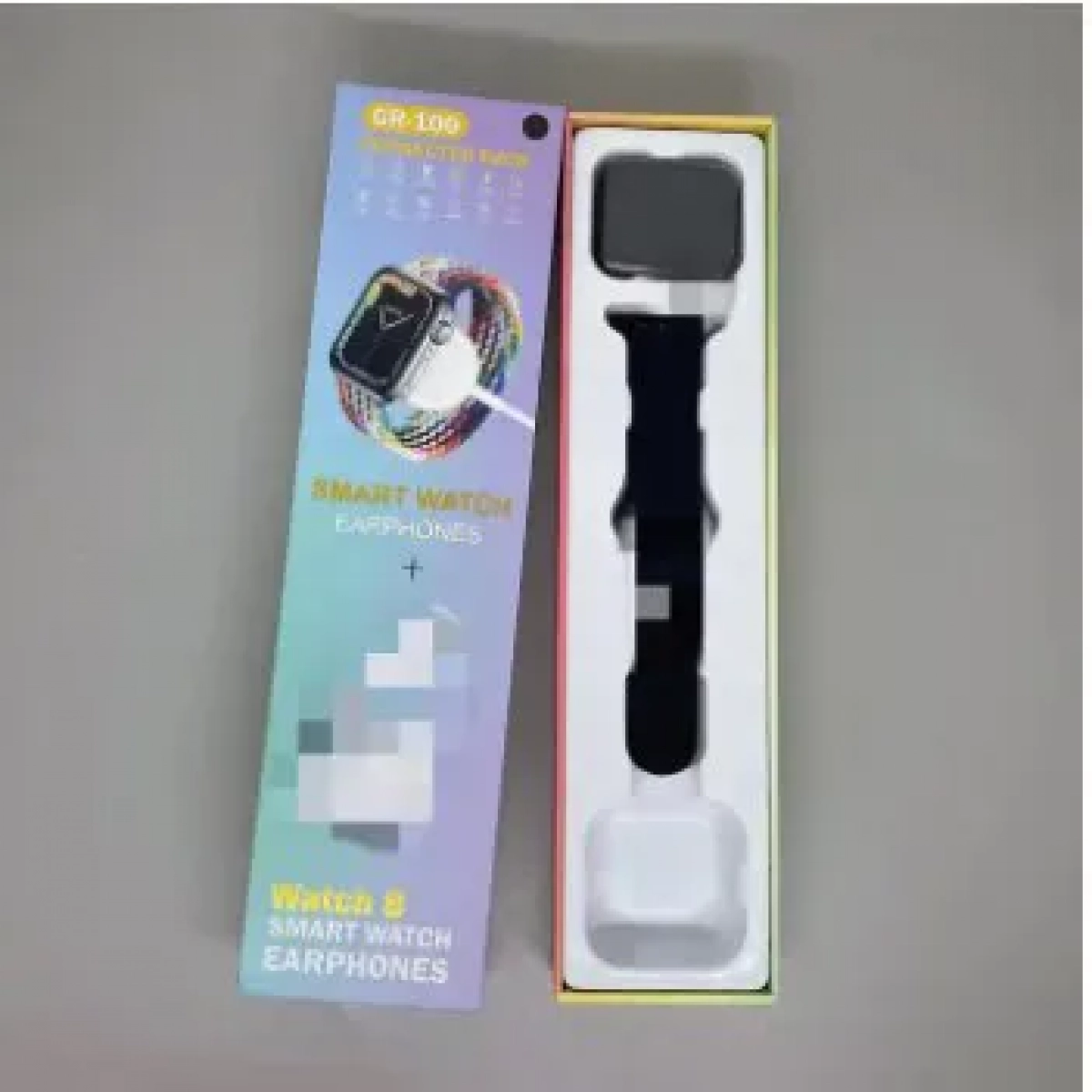 Ρολόι smartwatch GR-100 με Ακουστικά Μαύρο Χρώμα - Image 3