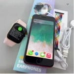 Ρολόι smartwatch GR-100 με Ακουστικά Ροζ Χρώμα