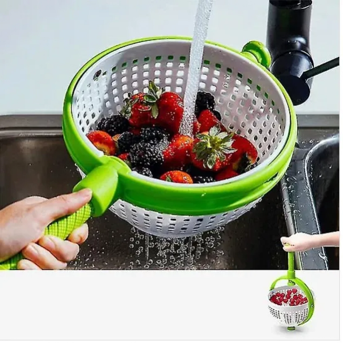 Περιστρεφόμενο Καλάθι Αποστράγγισης Rotating Drain Basket - Image 2