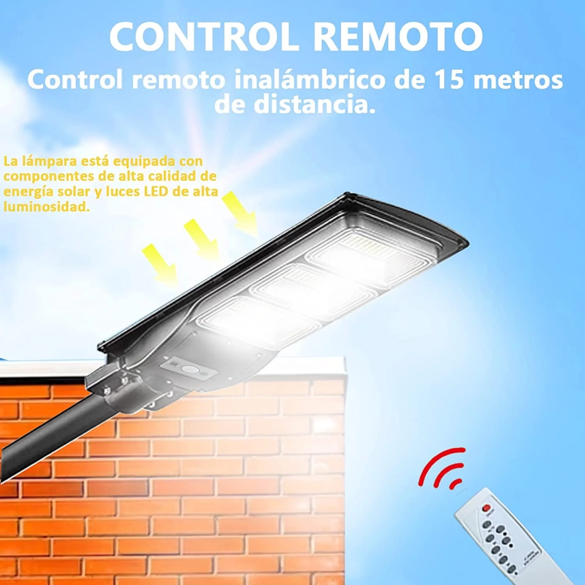 Αδιάβροχος ηλιακός προβολέας LED 200W 15000mAh με τηλεχειριστήριο GD-99200