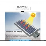 Αδιάβροχος ηλιακός προβολέας LED 300W 16000mAh με τηλεχειριστήριο GD-99300