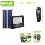 Αδιάβροχος ηλιακός προβολέας LED 25W 5000mAh με πάνελ & τηλεχειριστήριο GD-8825L