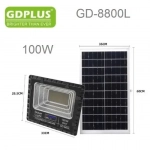 Αδιάβροχος ηλιακός προβολέας LED 100W 25000mAh με πάνελ & τηλεχειριστήριο GD-8800L