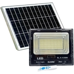 Αδιάβροχος Ηλιακός Προβολέας 1200W με Φωτοβολταϊκό Πάνελ, Τηλεκοντρόλ & Χρονοδιακόπτη - Solar Panel IP67 RIXME RL.X-1200W