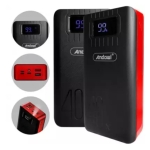 Andowl Q-CD701 Power Bank 40000mAh με 2 Θύρες USB-A και 2 Θύρες USB-C Κόκκινο Μαύρο