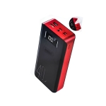 Andowl Q-CD701 Power Bank 40000mAh με 2 Θύρες USB-A και 2 Θύρες USB-C Κόκκινο Μαύρο