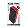 Andowl Q-CD701 Power Bank 40000mAh με 2 Θύρες USB-A και 2 Θύρες USB-C Κόκκινο Μαύρο