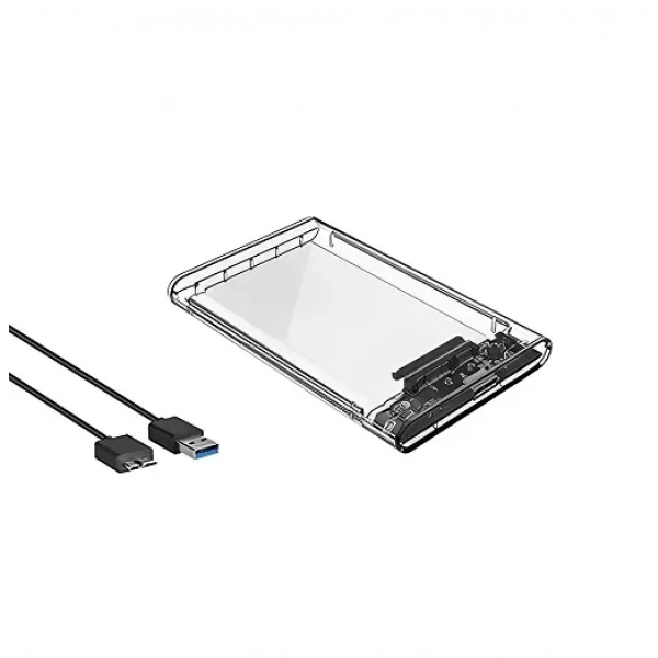 Διάφανη θήκη για σκληρό δίσκο 2.5″ SATA III με σύνδεση USB 3.0 YWX-HDD-USB