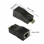 Hdmi επέκταση Hdmi σε Rj45 πάνω από τον προσαρμογέα Ethernet λαν δικτύου cat 5e/6 4k 1080p