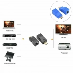 Hdmi επέκταση Hdmi σε Rj45 πάνω από τον προσαρμογέα Ethernet λαν δικτύου cat 5e/6 4k 1080p