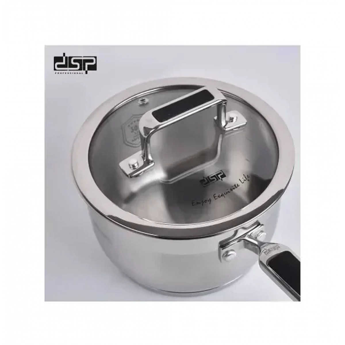 Κατσαρολάκι με χωρητικότητα 1.5L και γυάλινο καπάκι DSP sauce pan CS002-A16 - Image 2