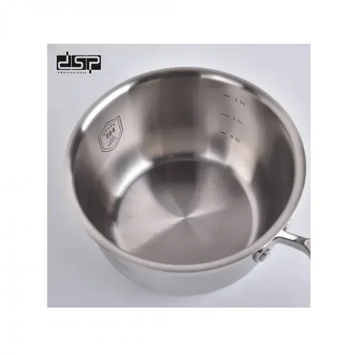 Κατσαρολάκι με χωρητικότητα 1.5L και γυάλινο καπάκι DSP sauce pan CS002-A16 - Image 4