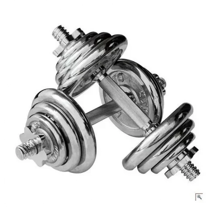 Σετ αλτήρες γυμναστικής συνολικού βάρους 30kg με μπάρα & θήκη μεταφοράς