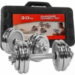 Σετ αλτήρες γυμναστικής συνολικού βάρους 30kg με μπάρα & θήκη μεταφοράς - Image 3