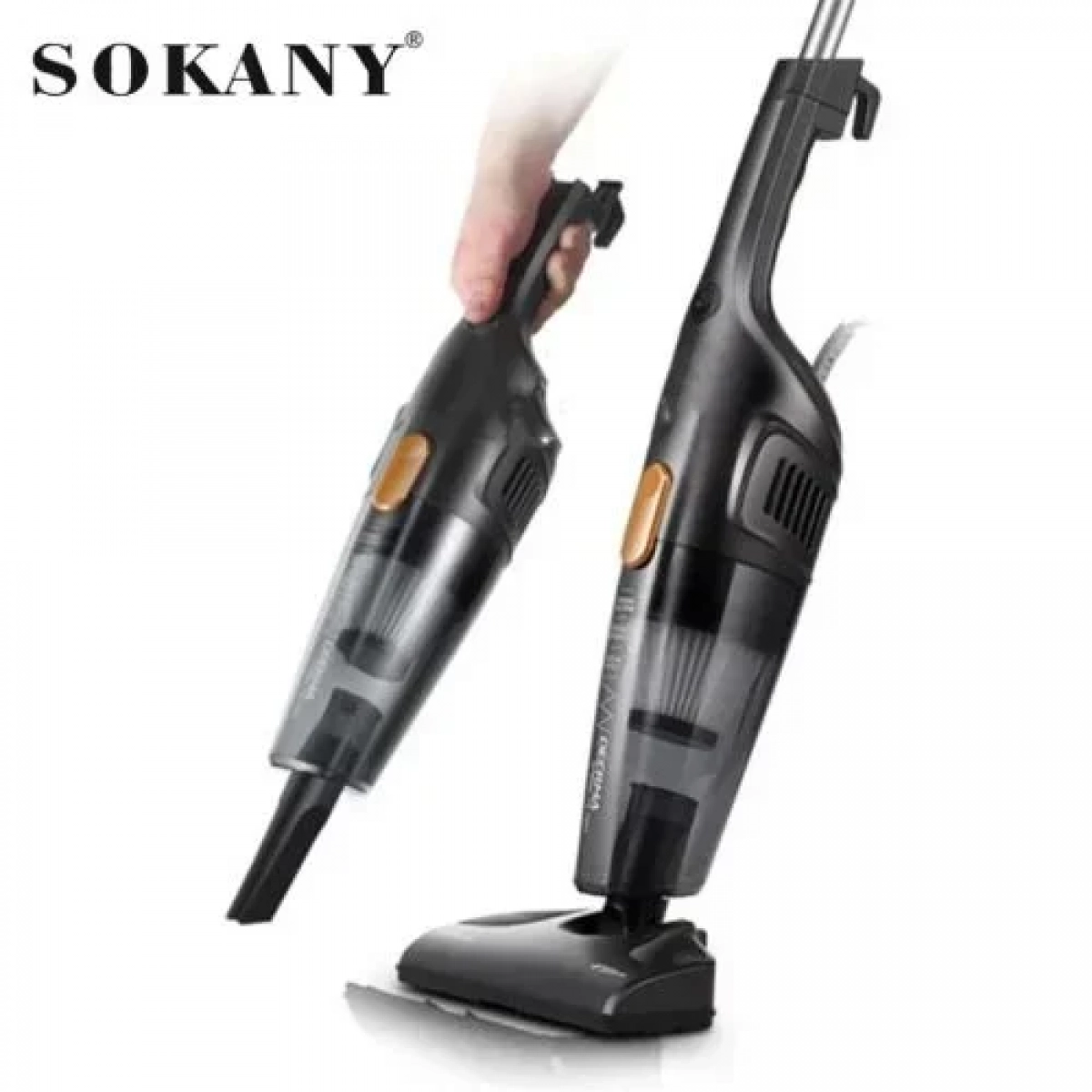 Sokany SK-3389 Ηλεκτρική σκούπα χειρός 2 σε 1 - 1L/1000W σε Μαύρο Χρώμα - Image 2