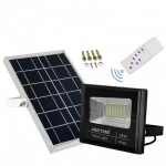 Στεγανός Ηλιακός Προβολέας IP66 Ισχύος 50W με Τηλεχειριστήριο και Ψυχρό Λευκό Φως σε Μαύρο χρώμα JT-BJ50W