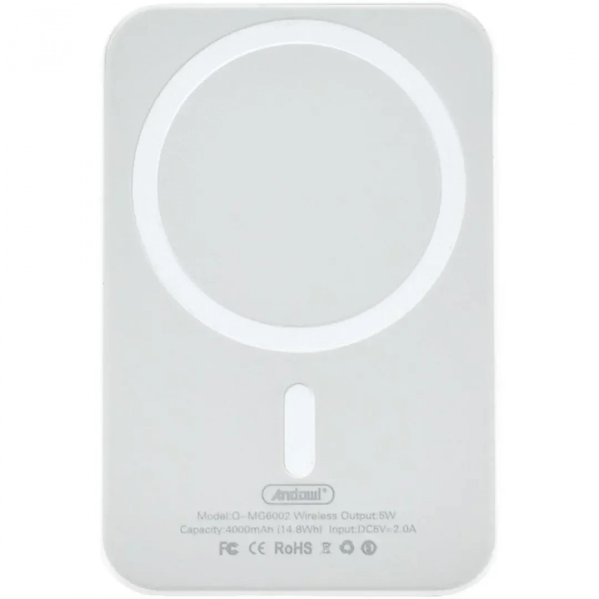 Andowl Q-MG6002 MagSafe Power Bank 4000mAh με Θύρα USB-C Λευκό